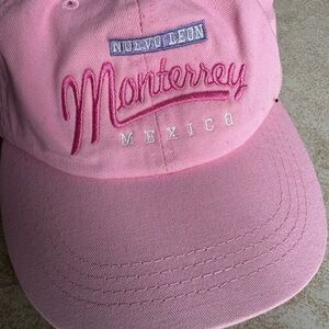 Pink Monterrey Mexico Embroidered Hat